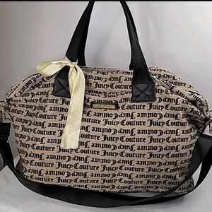 Juicy Couture Black and Cream Travel Bag